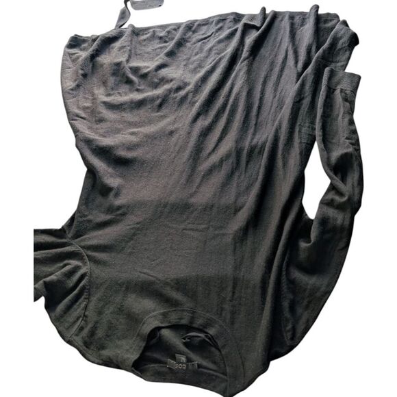 COS Minimalist A-Line Black 💯 Merino-Wool Knit Dress M Long Sleeves - Picture 13 of 15